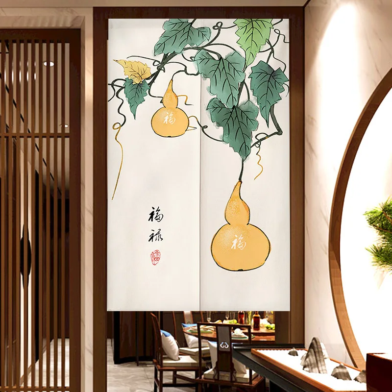 Japanese series changing room Curtain Privacy Partition Doorway Curtains Kitchen Entrance Noren Linen Hanging Half-curtain