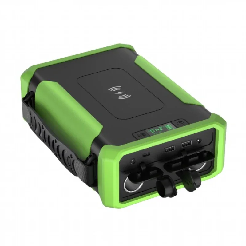 PD 65W Fast Charging Outdoor Portable Power Station100000mah 300Wh High Capacity Lifepo4 Power Bank For Camping Fishing