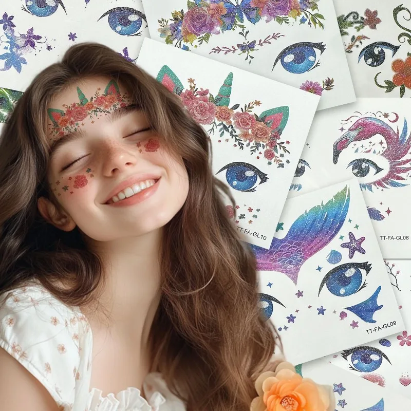 Waterproof Temporary Butterfly Tattoo Stickers for Kids Colorful Face Body Art Non Toxic Skin Friendly Long Lasting Daily Party view 2
