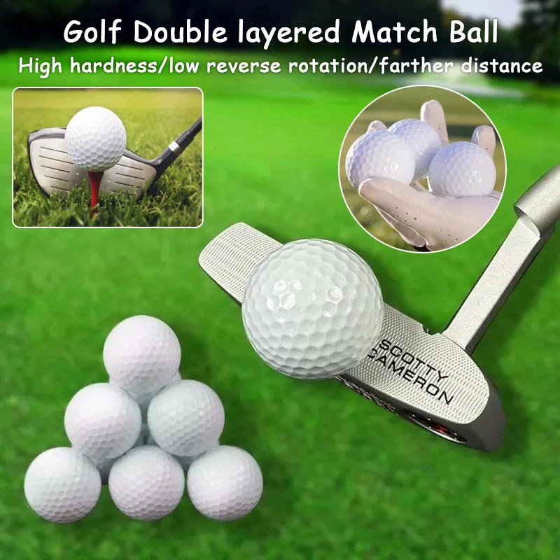 

10/20 шт. Новые двухслойные мячи для гольфа с низким вращением, высокой скоростью мяча, покрытием Sarin Skin, устойчивым к износу, для тренировок и соревнований.