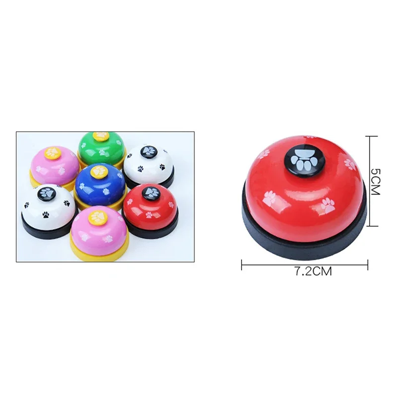Pet Toys Bell for Dogs Cat Training Interactive Toy Called Dinner Small Bells Footprint Ring Trainer Feeding Reminder For Teddy