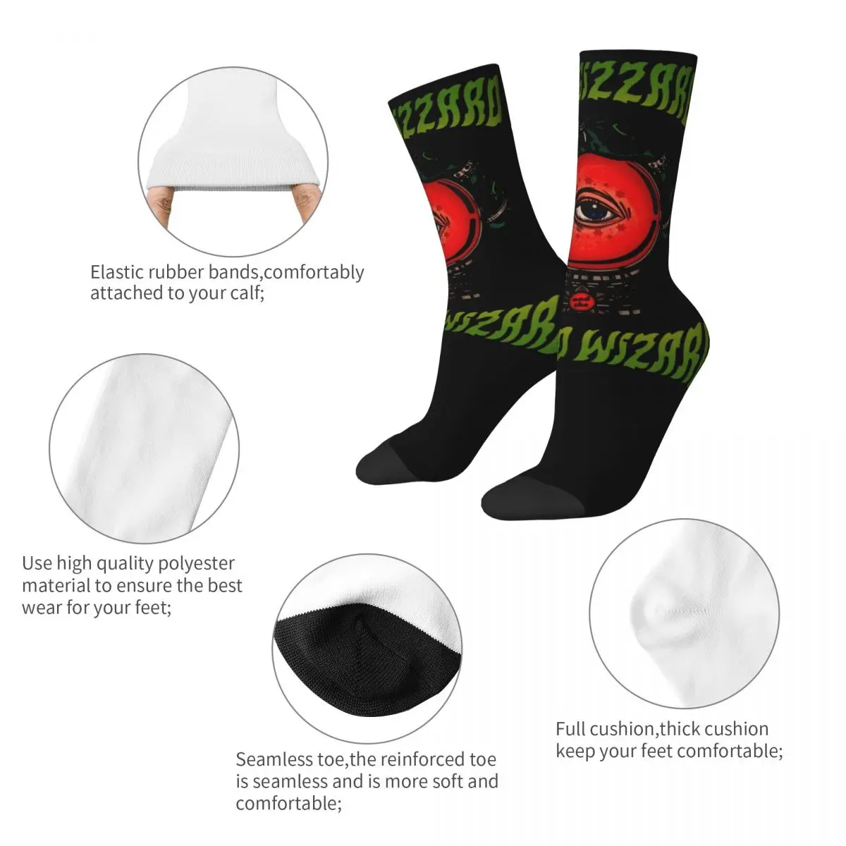 King Gizzard And The Lizard Wizard Rock Metal Music Band Accessories Men Women Socks Cozy Sport Crew Socks Super Soft