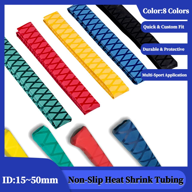 1-Meter Heat Shrink Tubing for A Secure Comfortable Handle on Fishing Rods Tennis & Badminton Rackets Professional Non-Slip