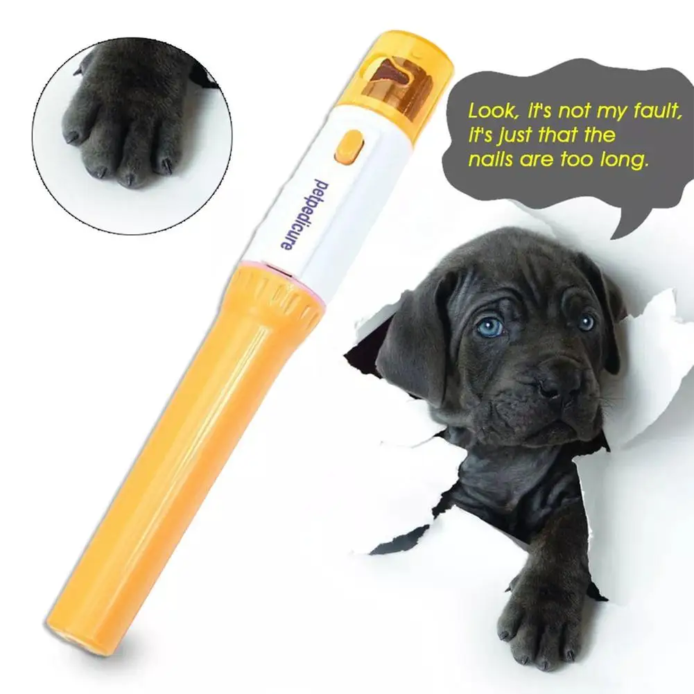 Electric Pet Nail Grinder Nail Clippers Dog Nail Safe Painless Grinder Pet Paw Grinding Noise Trimmer Products Automati G8w5