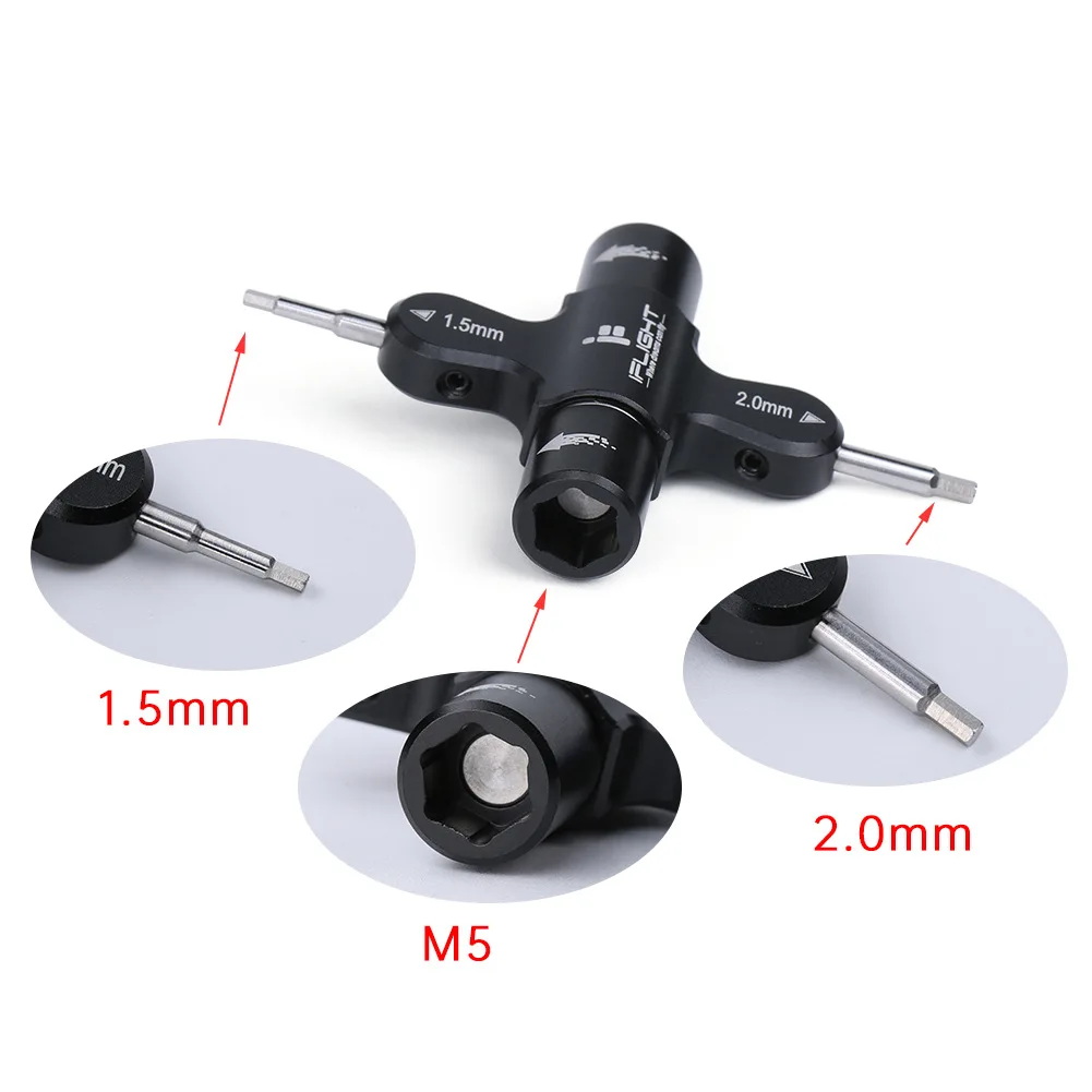 iFlight M3 M5 Quad Wrench Built in One Way Bearing Tool Nut Screw Wrench Quick Release Propeller Motor Tool for RC Model