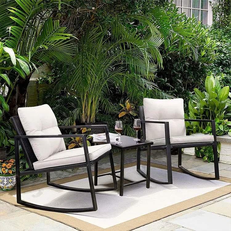 

Adjustable Rattan Leisure Rocking Chair Elderly Chair Living Room Sofa Can Sleeping Chair Sofa Set