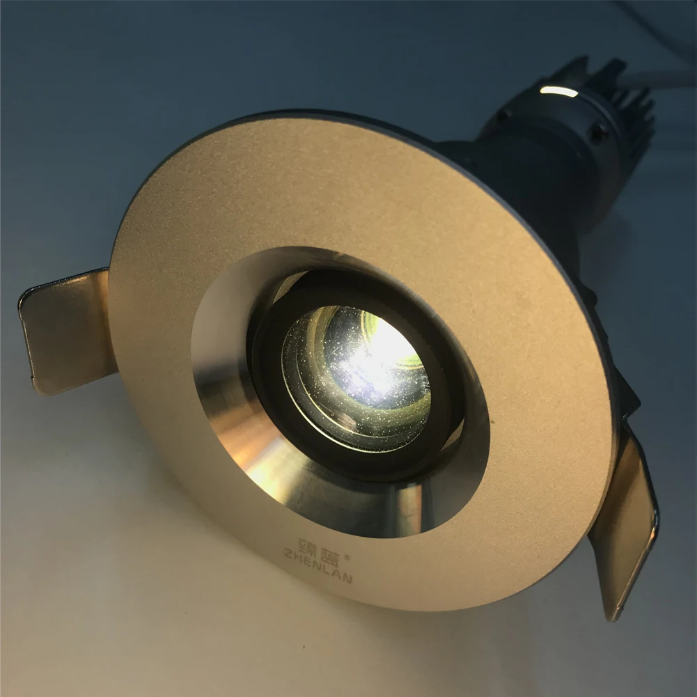 7W Recessed LED Logo Projector - Ceiling Embedded Custom Image Light for Hotel Lobby, Restaurant, Cafe, Bar, Shop Decorations