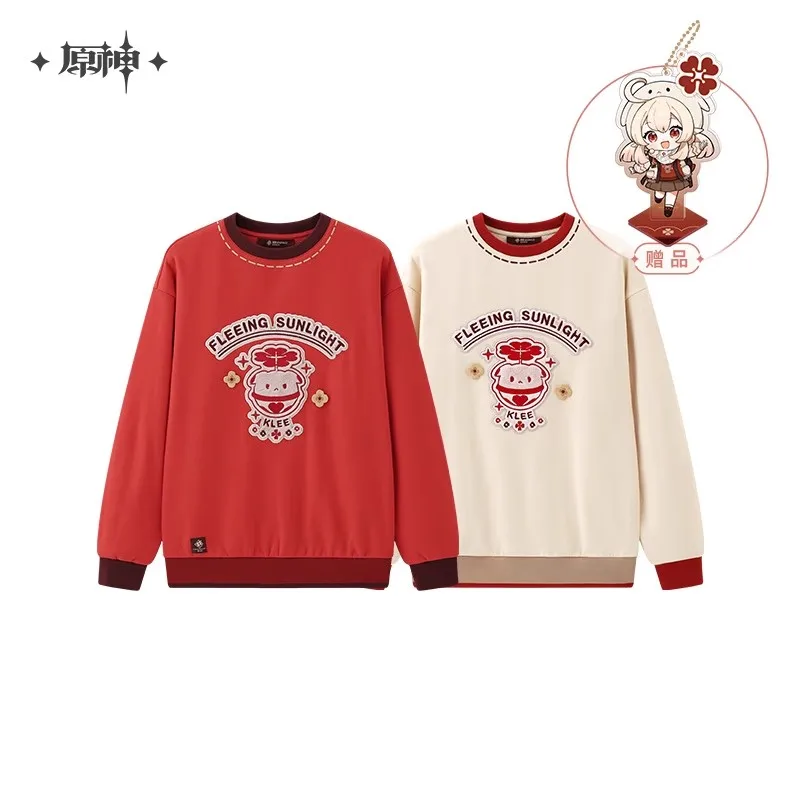 

Klee Hoodies MiHoYo Official Genuine Genshin Impact Klee Theme Impression Series Red Hoodies Doujin Klee Cute Top Birthday Gifts