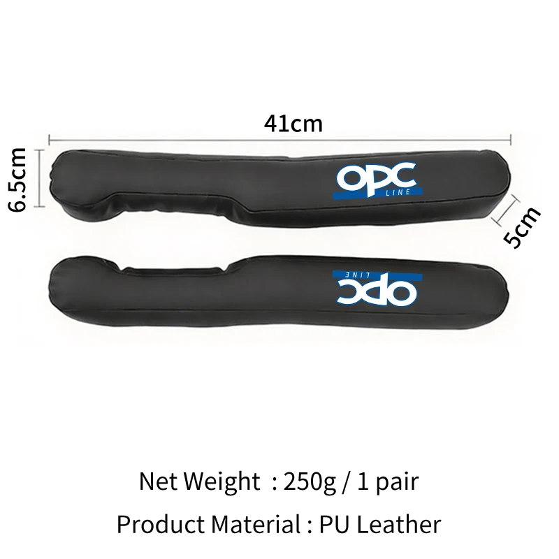 Leather Car Seat Gap Filler Strips Decorative Interior Accessories For OPEL OPC Line Zafira B Corsa D Insignia Mokka Regal Grand view 6