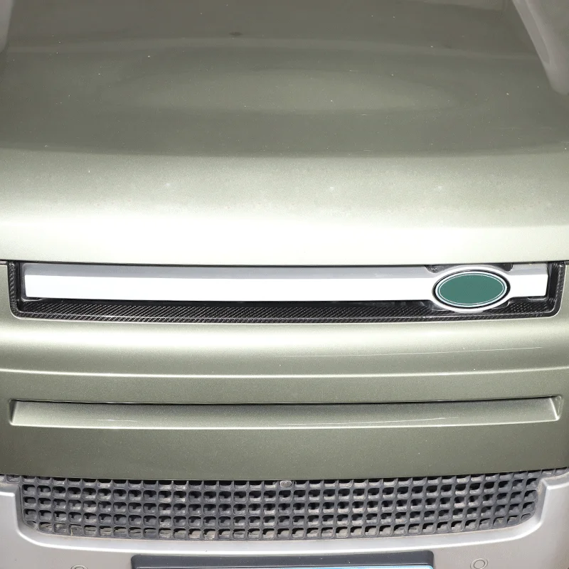 

1Pcs Real carbon fiber For 2020-2024 Land Rover Defender 90 110 car styling front grille U-shaped frame car exterior accessories