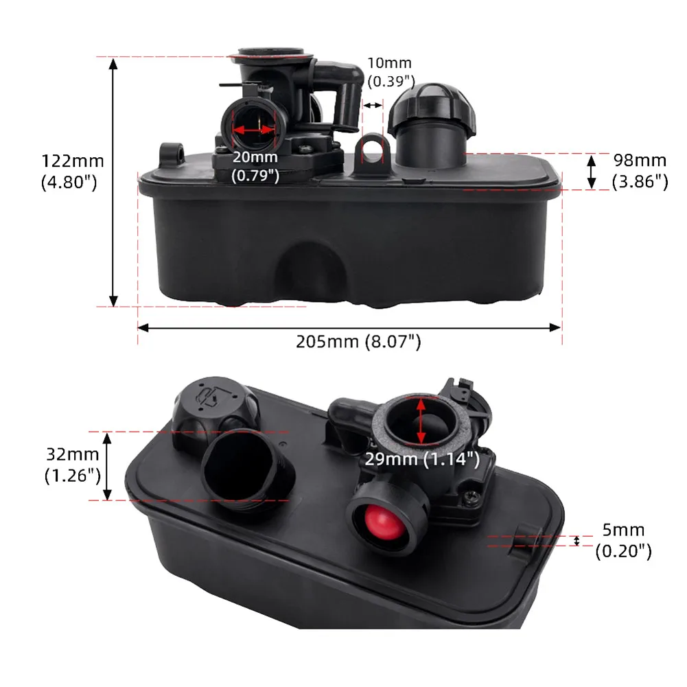 Series 9B900 Carburetor for Lawn Mower Carburetor Kit Straightforward Design Outdoor Equipment Parts Carburetor Black