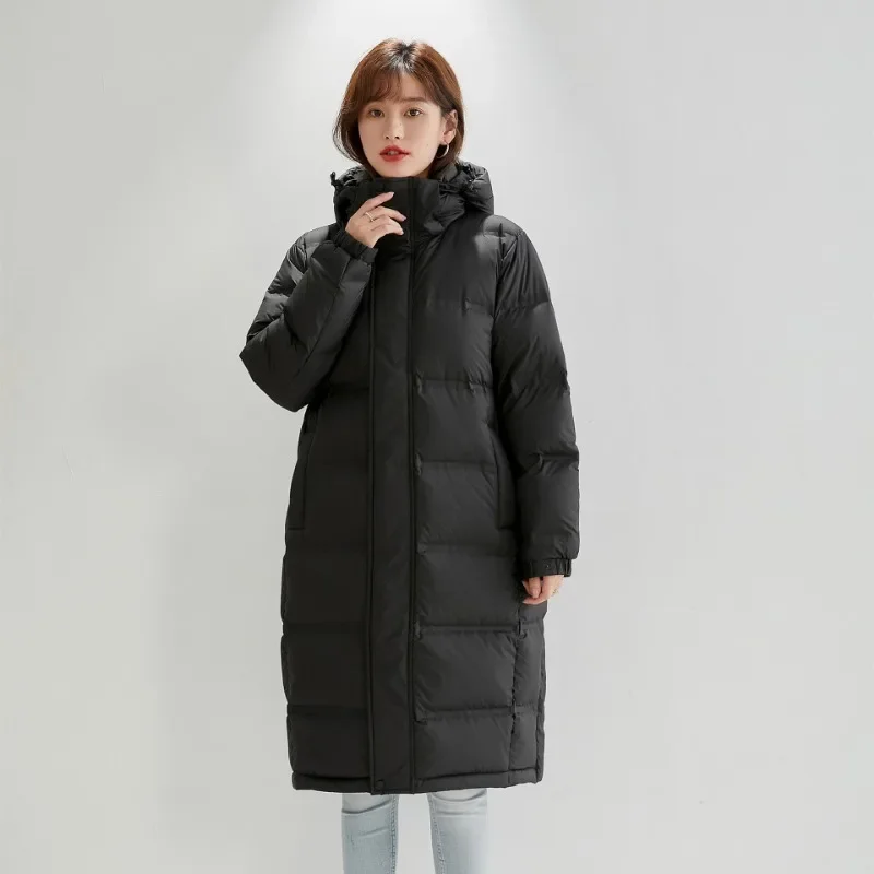 ผู้หญิงยาว Quilted Coat ถอดออกได้แขนยาวเสื้อปักเป้าหนาเบาะคนรักฤดูหนาวลงเสื้อแจ็คเก็ต Warm Outerwear