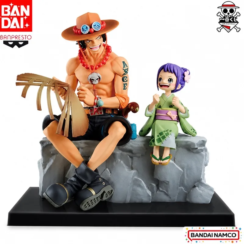 

In Stock Bandai Original Ichiban Kuji One Piece Tama Kurozumi Portgas.d.ace Action Figure Model Doll Brand New Boxed Anime