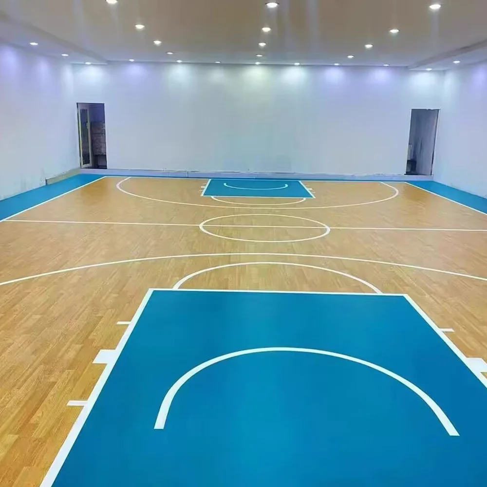 Beable Professional Wear-resistant Type Plastic Floor Multi-Purpose Indoor Use 4.5mm 6.0mm 8.0mm Basketball Court PVC Flooring