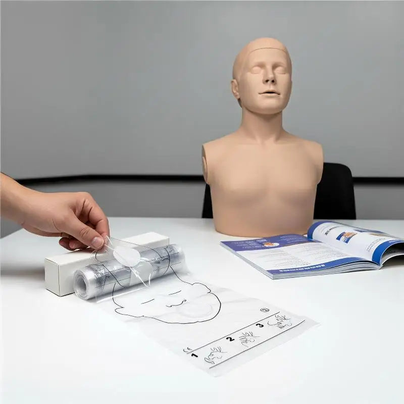 36 Stück/Rolle Einweg-CPR-Gesichtsschutz Erste-Hilfe-Trainings-Beatmungsmaske Notfall-Rettungswerkzeug – Detail 13