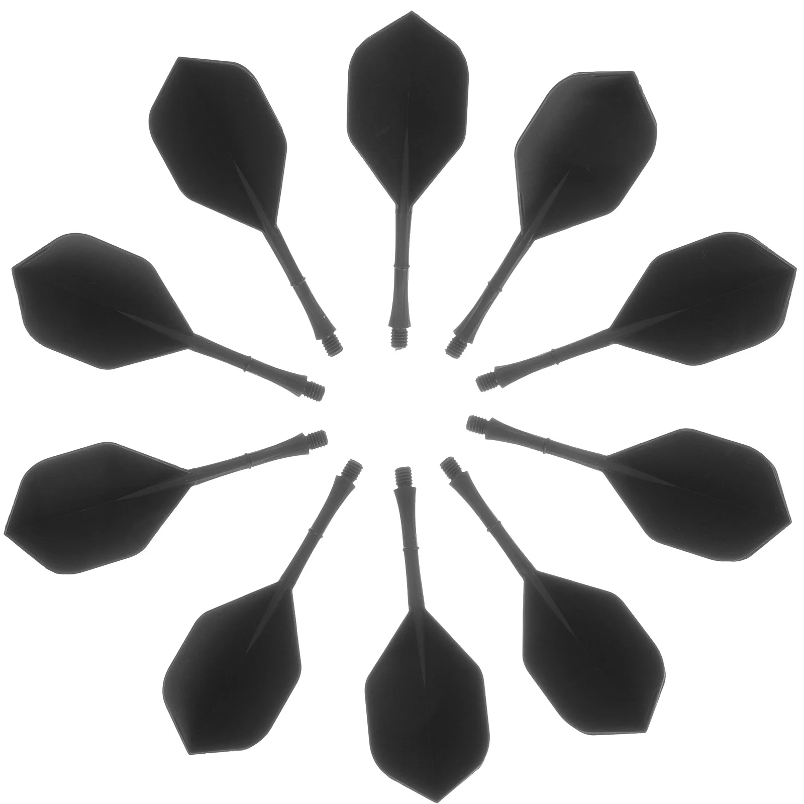 

10Pcs Dart Tail Wings High Speed Reduce Drag Patterned Flights Portable Accessories Balance Supplies for Soft Tip Game