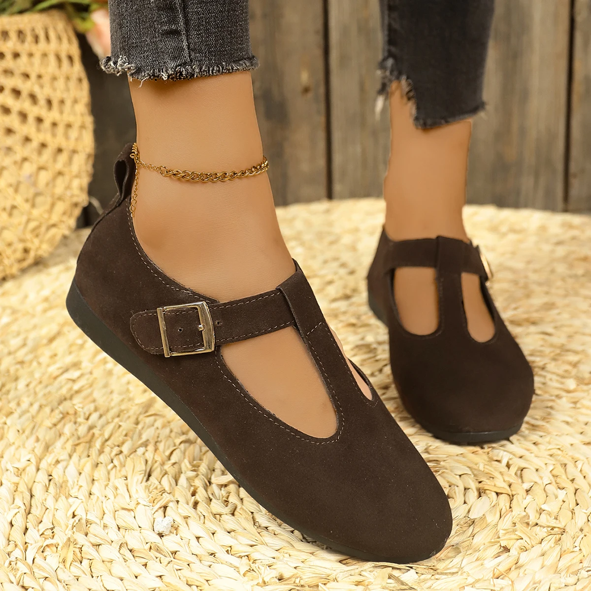 Shallow Mouth All-Match Flats Shoes Woman 2024 New Female Casual Shoes Sneakers Round Toe Comfortable Lightweight Loafers Woman