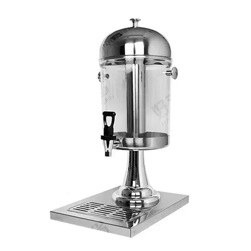 Stainless Steel Commercial Juice Drum Beverage Dispenser Self-service Cold Drink Machine A