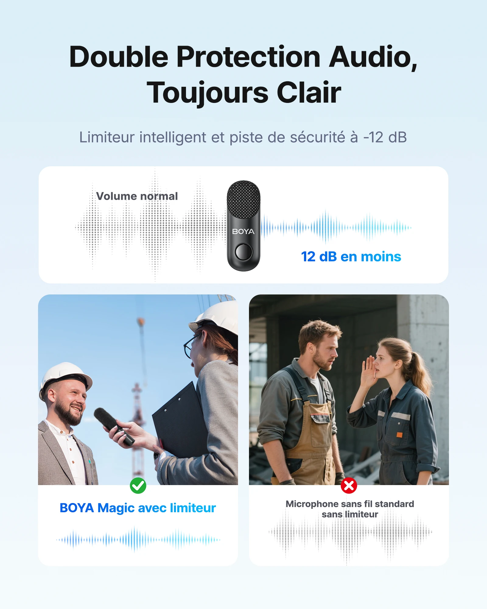 Picture 6: BOYA BOYA Magic Wireless Lavalier Microphone 4 Forms in 1 Mic for iPhone Android USB-C Phone Camera for Interview Live Streaming
