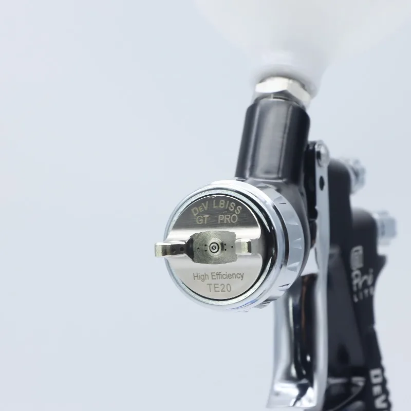 GT Pro HVLP Spray Gun Ultra Fine Atomization Low Overspray For Car Clear Coat Basecoat Water Based Automotive Refinishing Paint