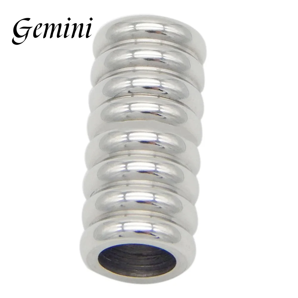 5세트 316L 스테인리스 스틸 마그네틱 클래스프 4mm 5mm 6mm 구멍 가죽끈 클래스프 자석 버클 팔찌 쥬얼리 제작 DIY용