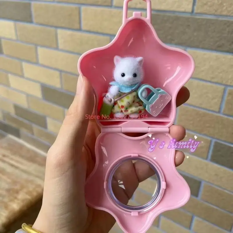 New Arrival Sylvanian Families Doll Toys Storage Box Desktop Decoration Gifts Box Single Dolls Gifts Ornaments Dolls Storage Box