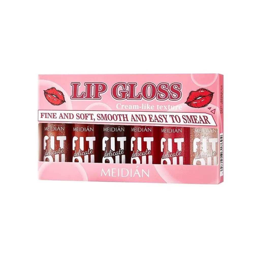 6 Pcs Waterproof Lip Oil Set Brightening Glossy Shimmer Lip Gloss Set Sheer Tint Moisturizing Liquid Matte Lipsticks for Women