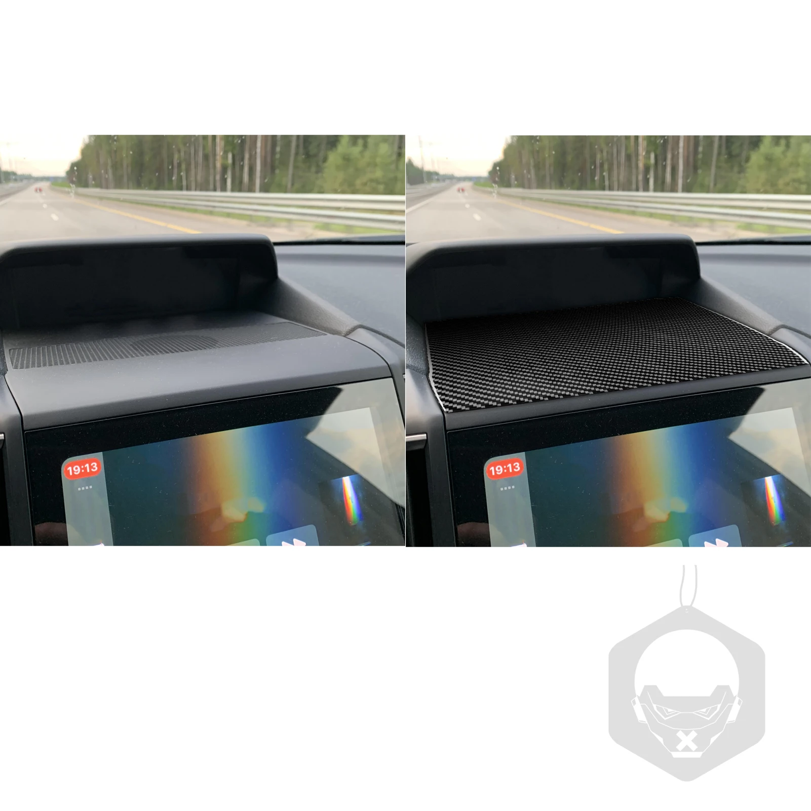 Real Soft Carbon Fiber For Subaru Forester 2019-2024Car Dashboard Panel Trim Cover Customizable Car Sticker Interior Accessories