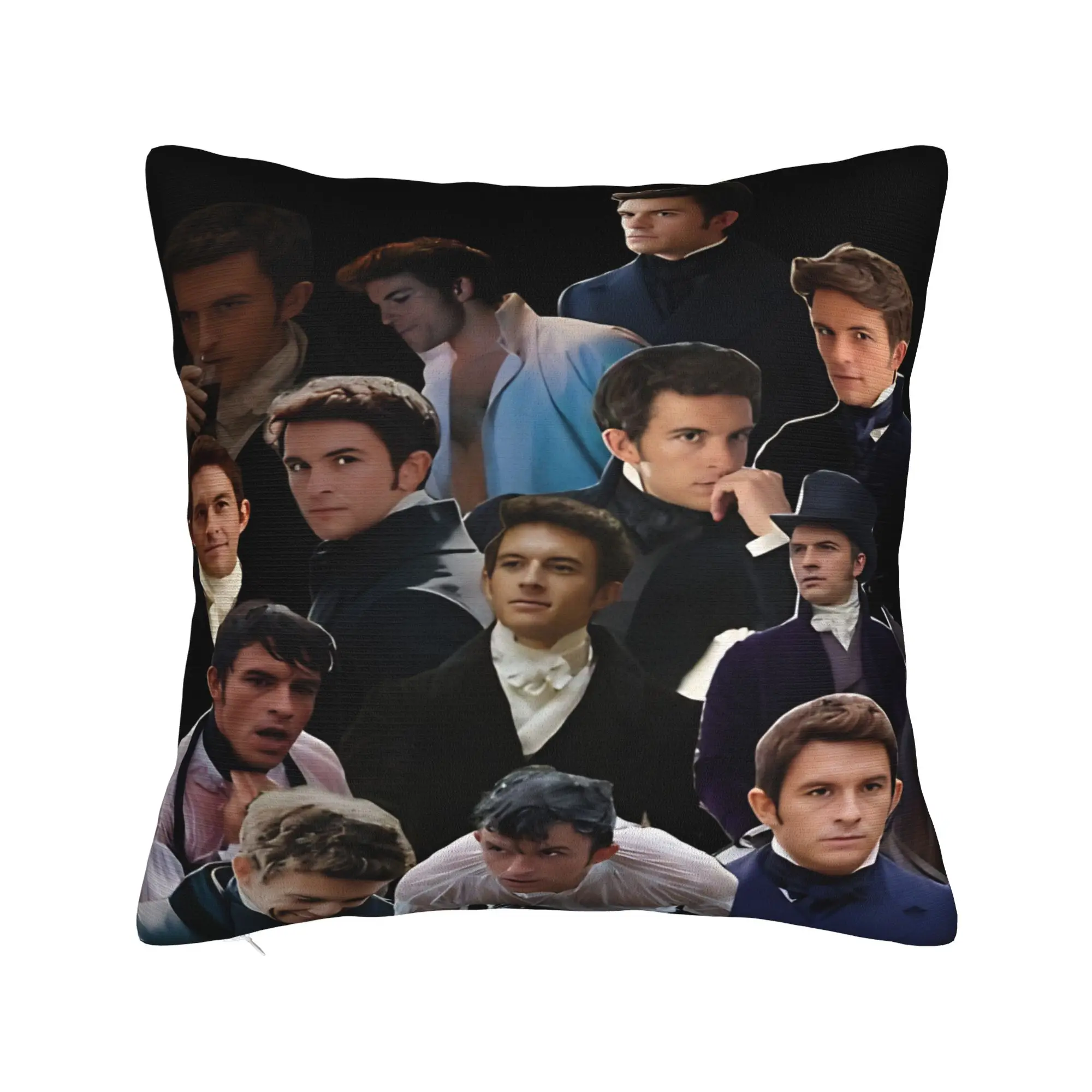 Jonathan Bailey Actor Pillowcase Polyester Cushion Cover Decoration Comedy Throw Pillow Case Cover Home Zippered 18'