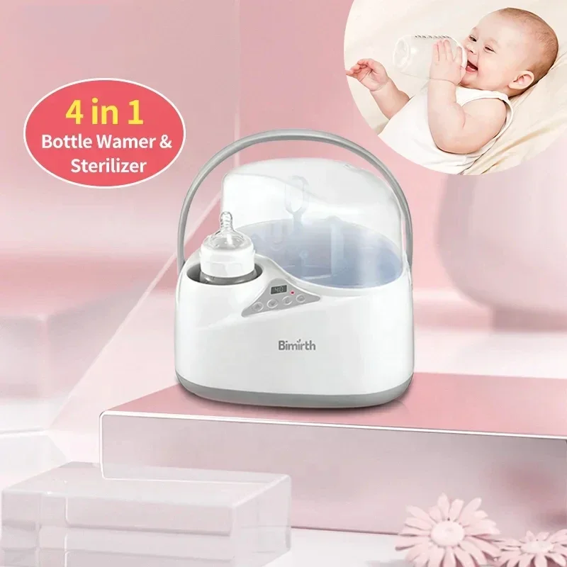 

baby bottle warmer egg steamser led display Bimirth bpa free 4 in 1 electric bottle steriliser warmer