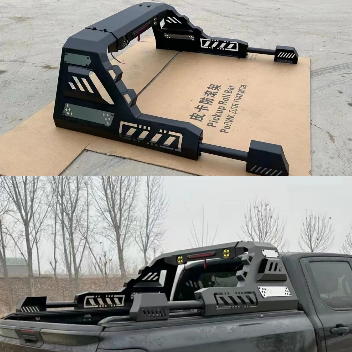 wholesale 4x4 pickup universal roll bar with spotlight pickup accessories