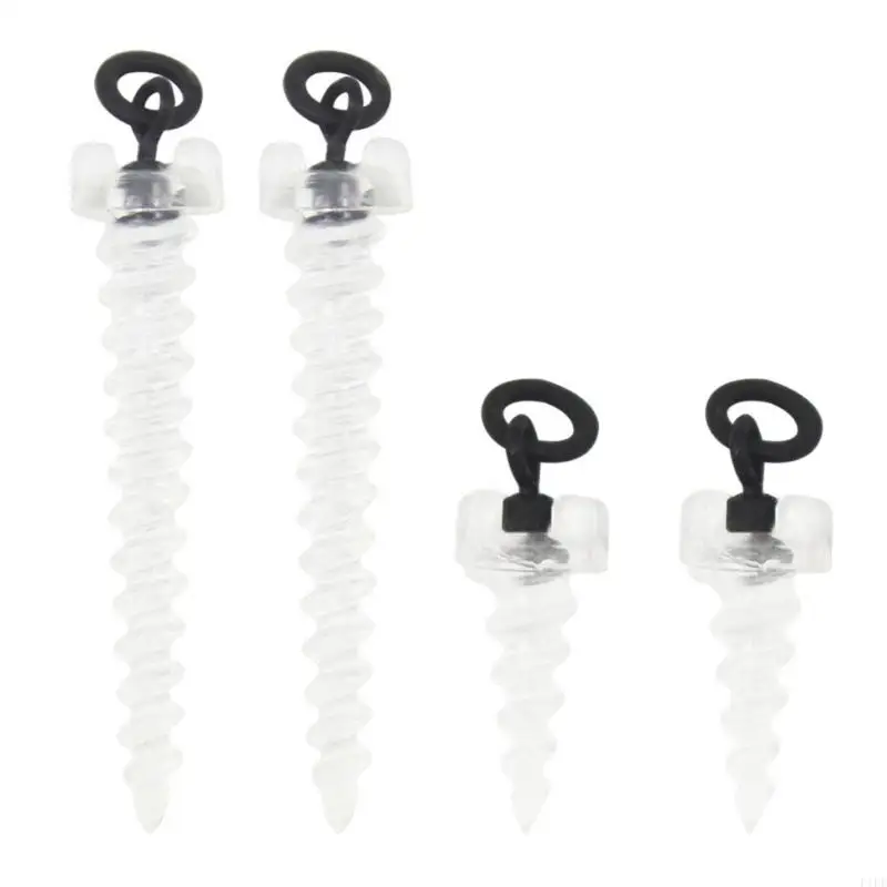 F1FD 20Pcs Floating Baits Boilie Screws With Rings Swivels Hair Rig Hook Link Stop Beads Baits Screw Carp Fishing Accessories