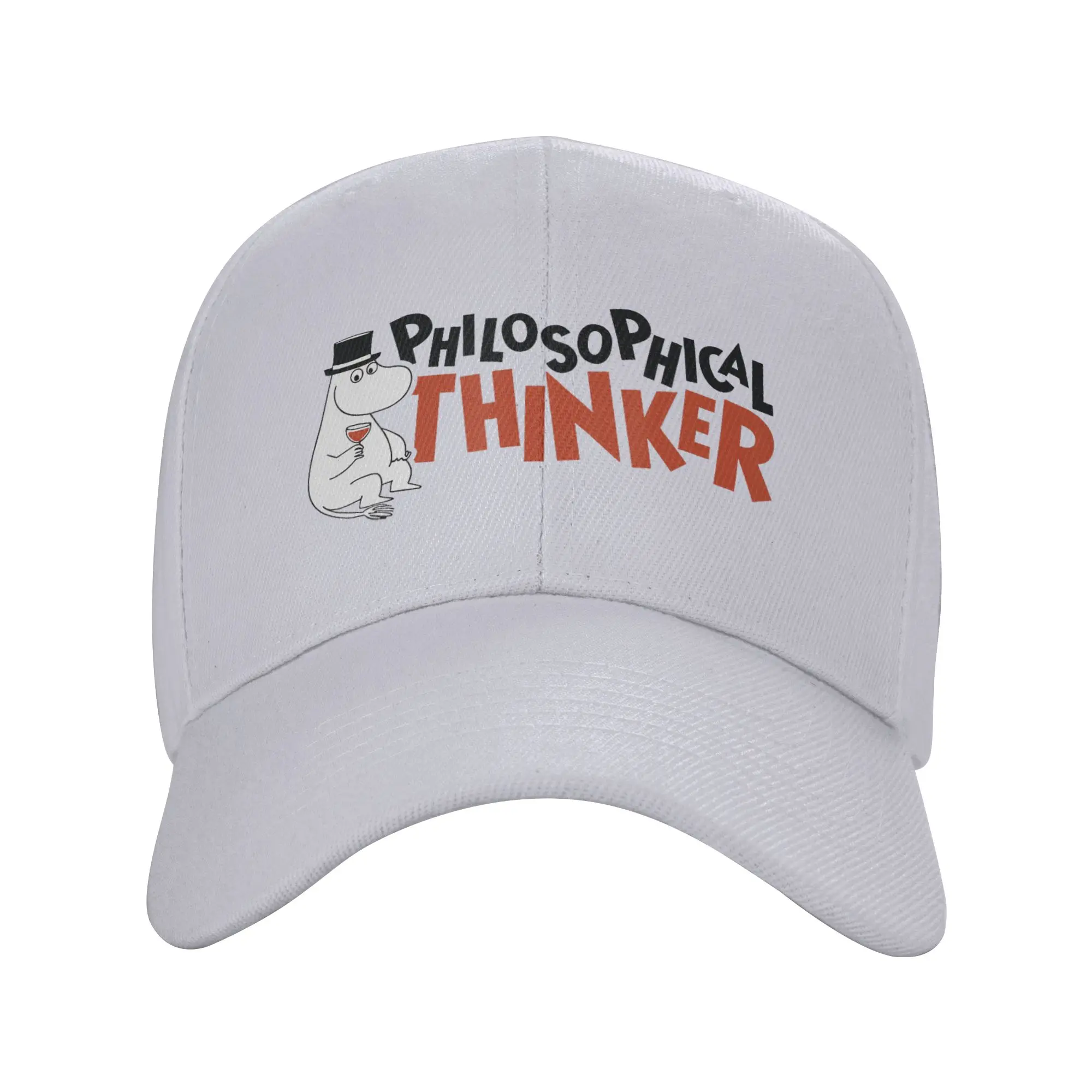 Moomings Moominpappa Philosophical Thinker Caps Unisex Sport  Hats Sun Hats Golf Hats Breathable Snapback Caps Baseball Cap