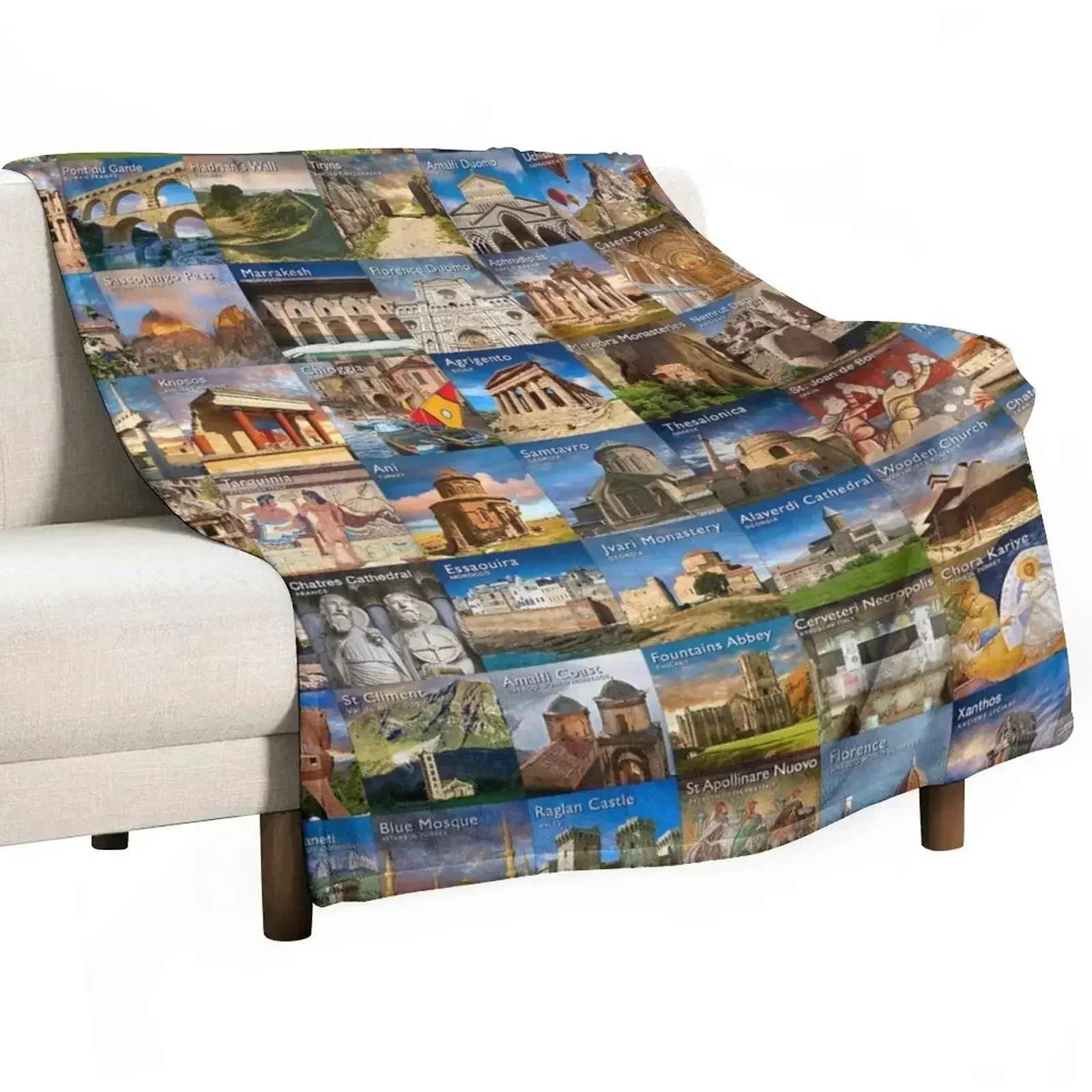 UNESCO World Heritage Sites Throw Blanket sofa bed for babies Giant Sofa Heavy Blankets