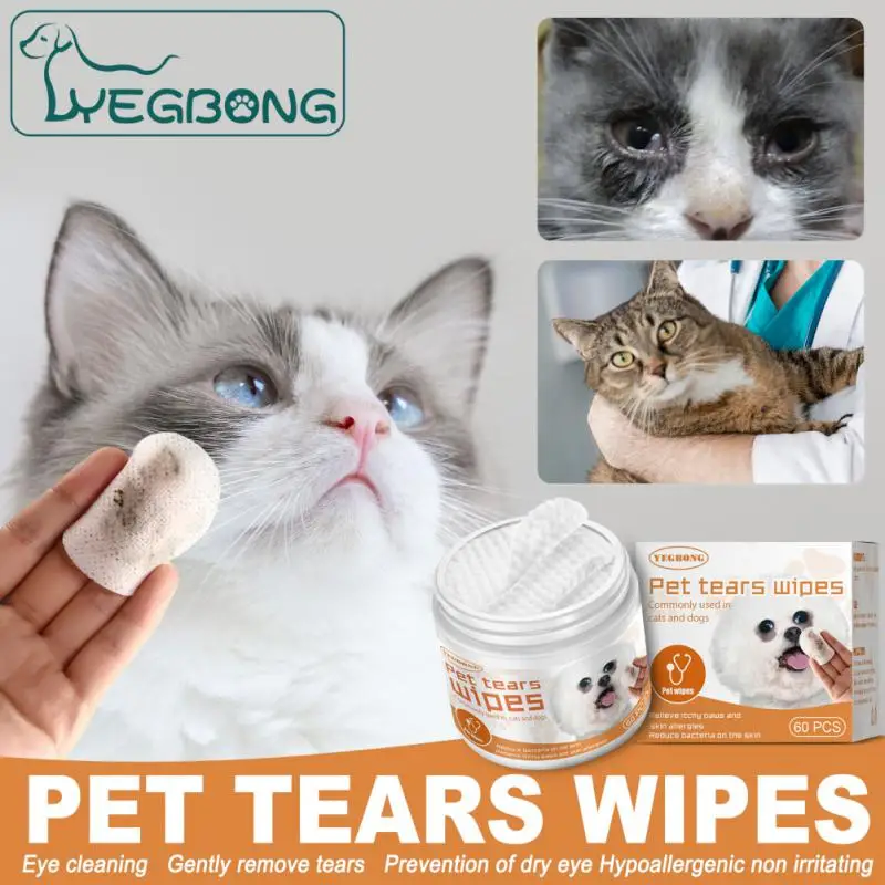 Tears Wipes Domestic Pet Supplies  Pet Pet Wipes Eliminate Tear Marks Aloes Wet Wipes Cotton Tablets No Stimulation