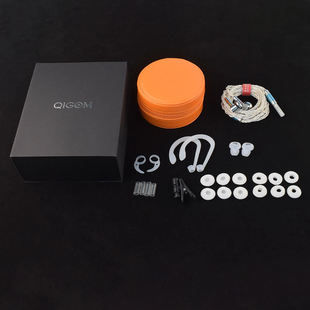 Earphone QIGOM S600Plus, Kabel MMCX Dapat Dilepas, Bidang Super Keras, 600Ω 101dB, Distorsi 1%, Headset HIFI, untuk Pop, Rock