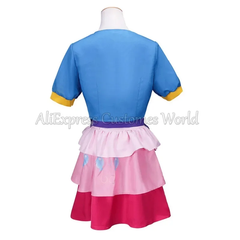 Pinkie Pie Cosplay Anime Twilight Sparkle Costume Uniforme Top Giacche Gonne Accessori Outfit Abito da festa di Halloween per ragazza