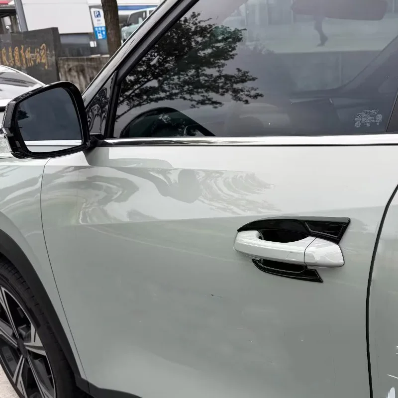 For Geely Cityray 2024 2025 Accessories Car Door Pull Doorknob Catch Door Handle Bowl Cap Decoration Cover Trim Car Styling