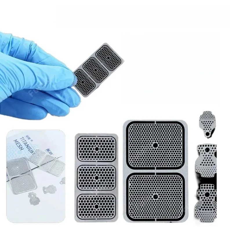 5 Packs Dental GBR 3D Titanium Mesh  Guided Bone Regeneration Membrane Plate for Implant Bone Formation  Incremental