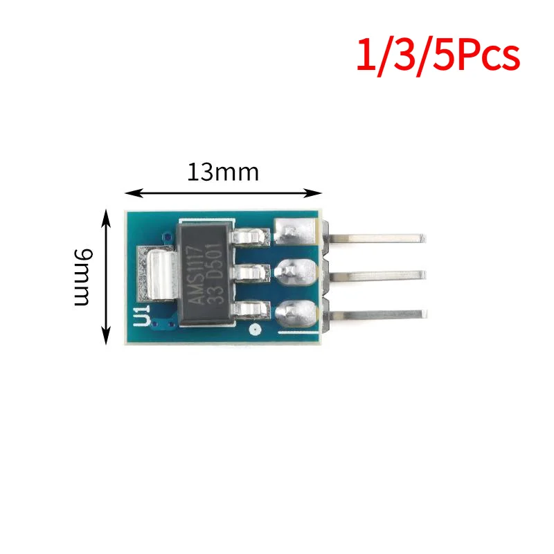 1/3/5Pcs AMS1117-3.3 LDO Linear Regulator Board 800mA AMS1117 3.3V Power Supply Module DIY Accessories.