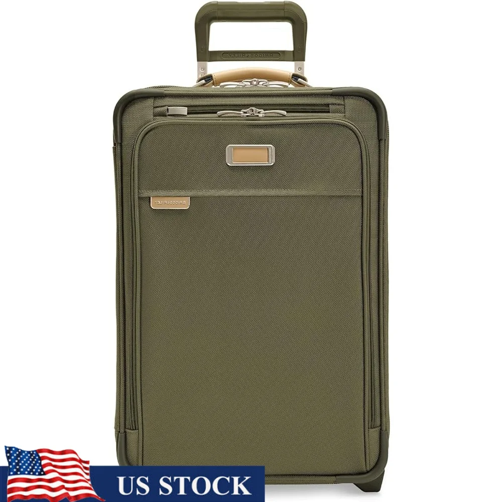 

Expandable 22 Inch 2-Wheel Carry On Luggage Travel Suitcases Softside Rolling Bag USB Pocket Self-Repairing Men Women
