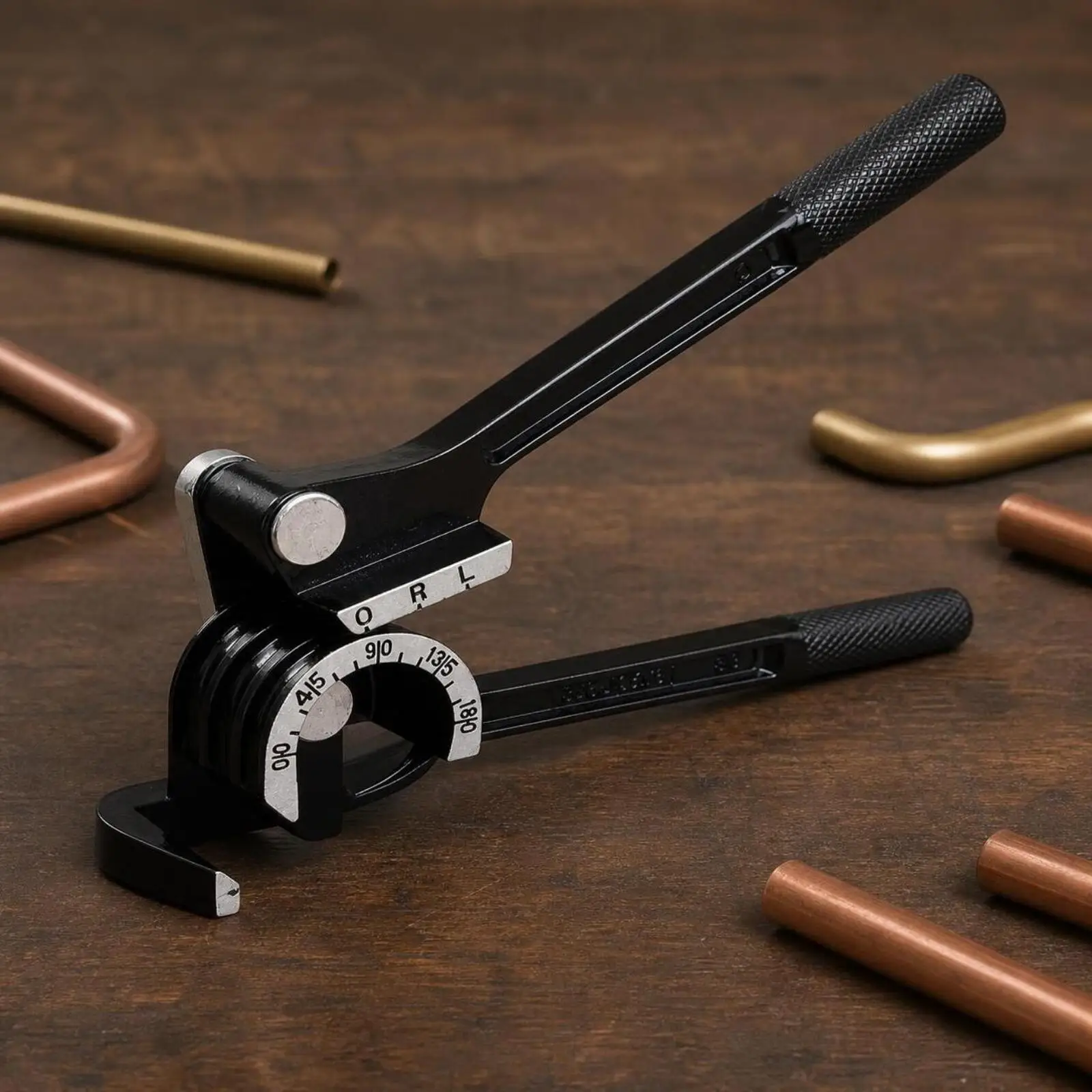 Zinc Alloy Manual Tube Bender for Copper Aluminum Tubing with Marked Angle Scale DIY