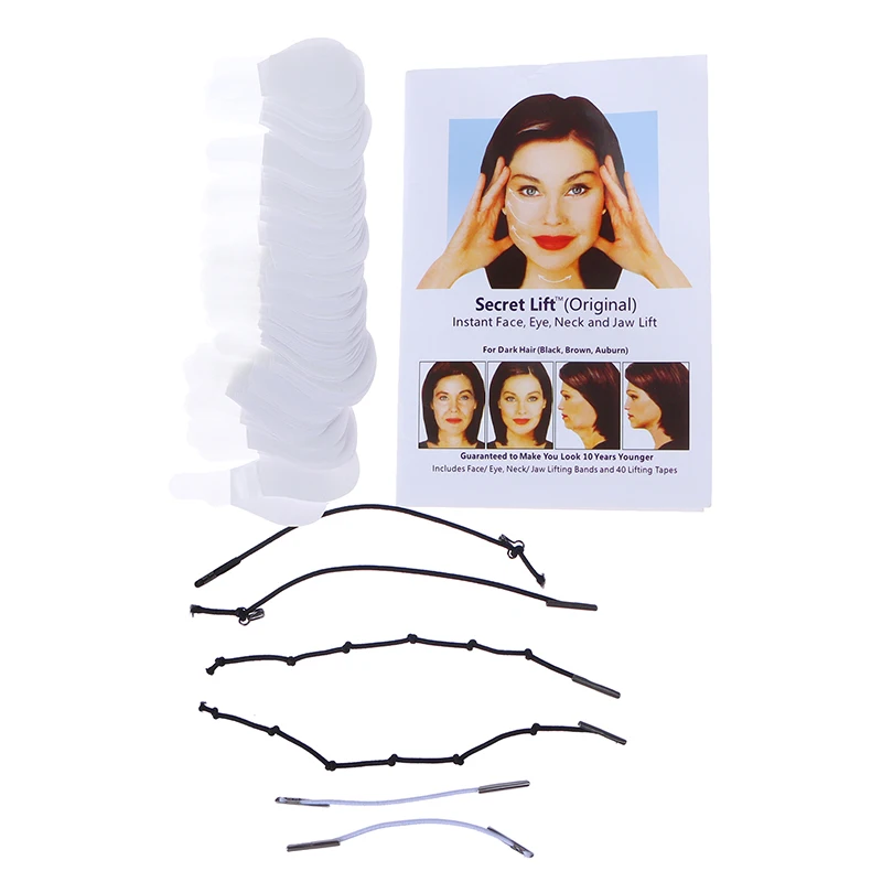 100Pcs/Set Face Lift Up Neck Eye Double Chin Adhesive Tape Invisible Thin Face Stickers V-Shape Face Line Wrinkle Sagging Skin