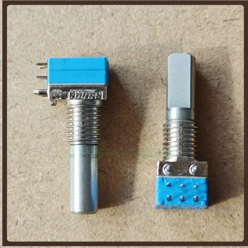 1PCS Walkie Talkie Rotary Potentiometer Dual Row 6Pin 16 Positions 15 Clicks Channel Tuning Potentiometer 18MM Shaft