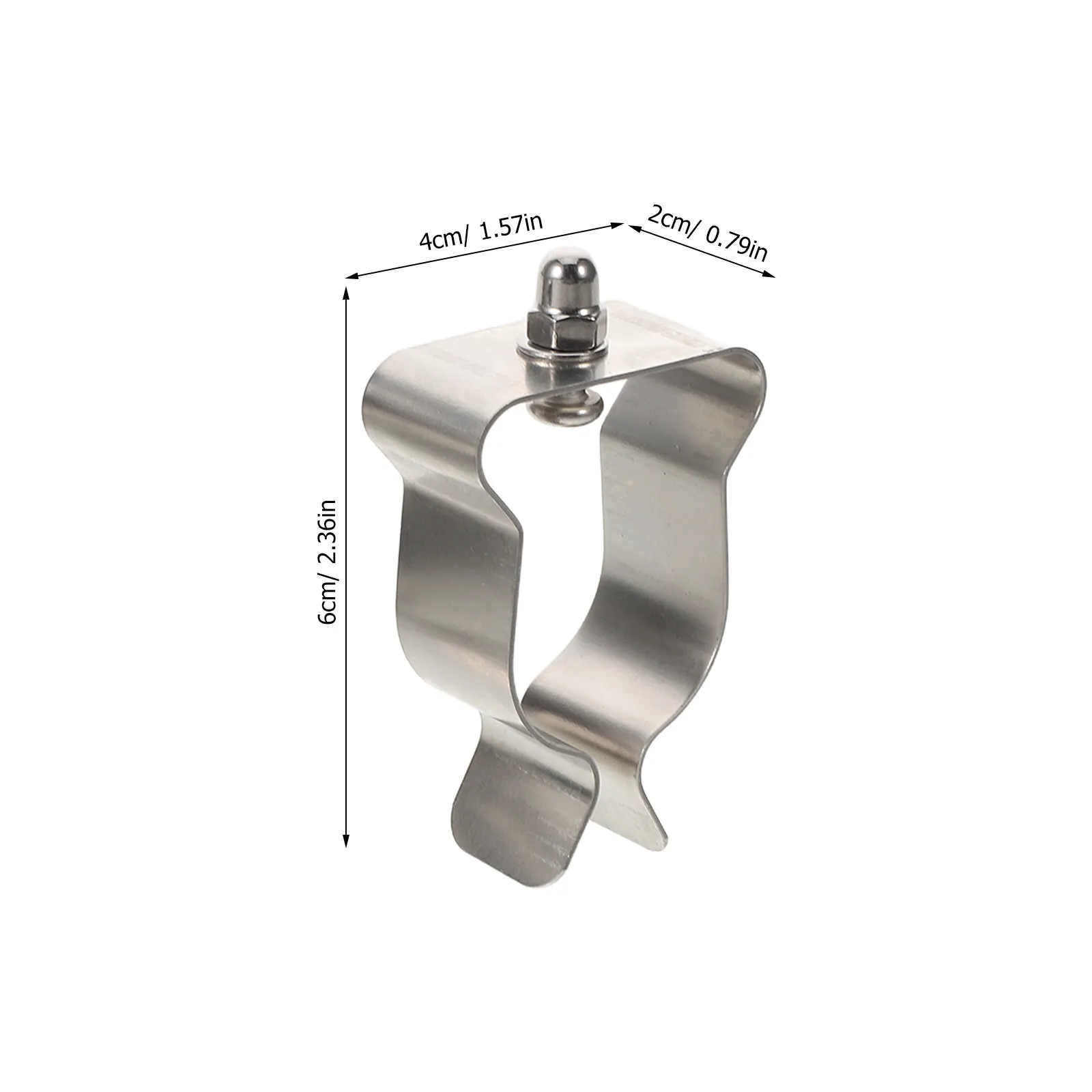 1Set Window Well Cover Spring Clips Stainless Steel High Strength Retention Clamps for Basement Glass Panel Holder Glass Fixing