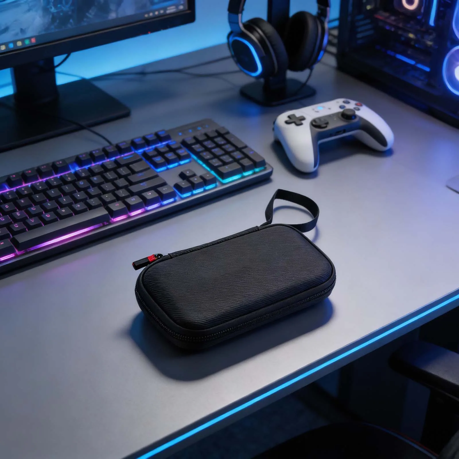 Estuche de transporte portátil para Anbernic RG476h, carcasa dura de EVA, bolsa protectora de almacenamiento para consola de juegos, accesorios para juegos