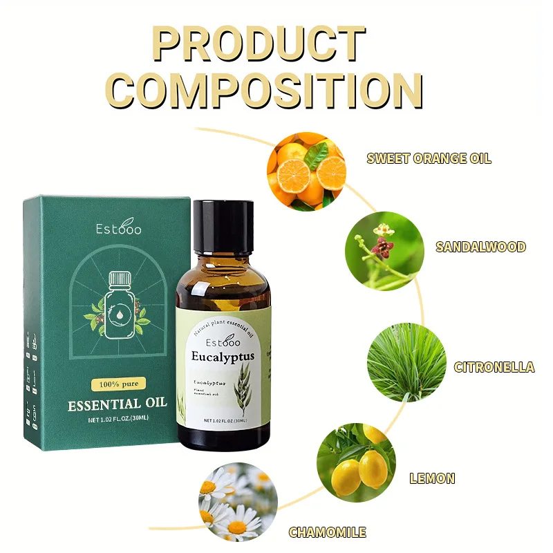 

30ml Chamomile Car Hotel Aromatherapy Natural Room Diffusion Massage Skin Care Flameless Fragrance Plant Therapy