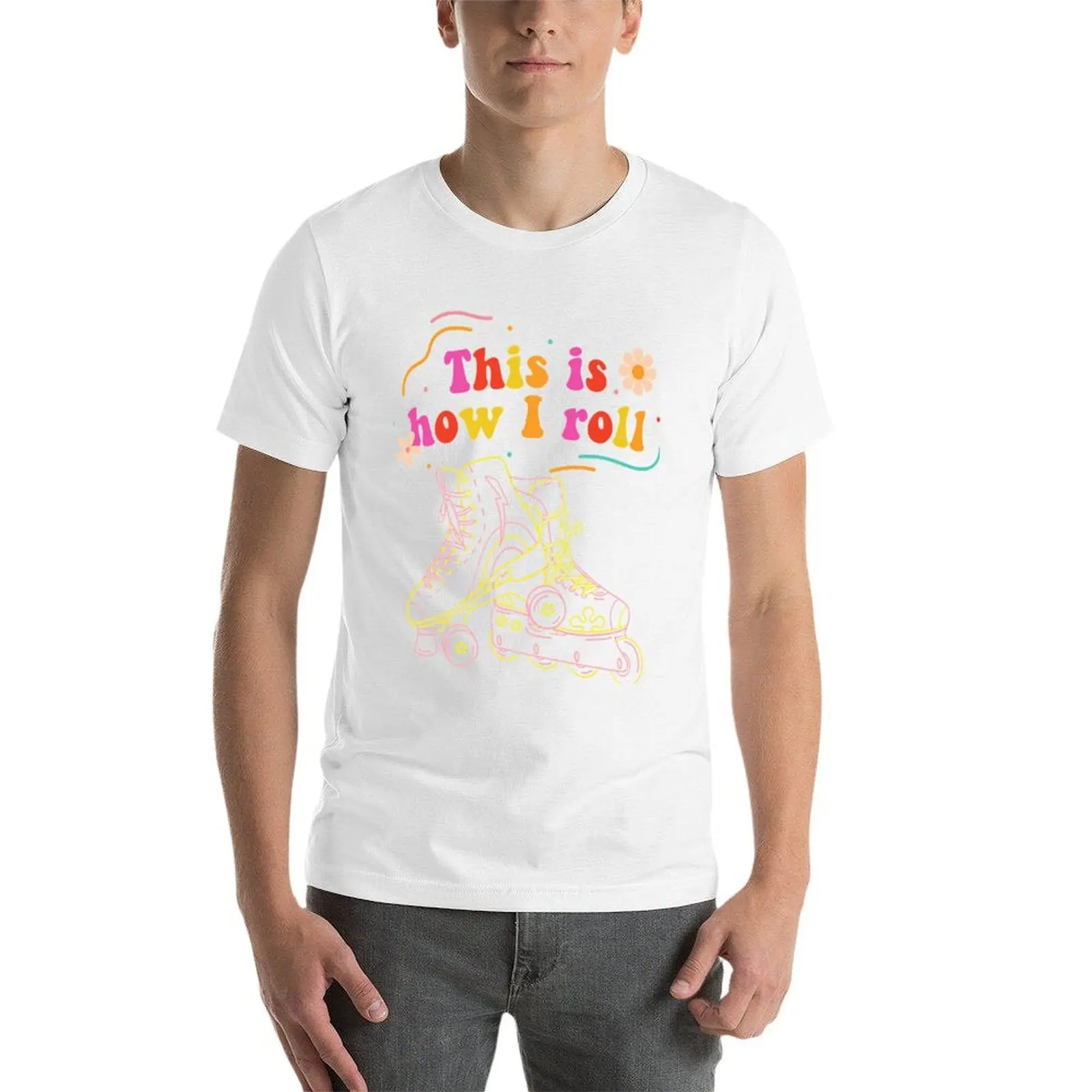 Vintage Rollerblading Inline Skates This Is How I Roll Retro T-Shirt Independence Day Short Sleeve T-Shirt - view 3