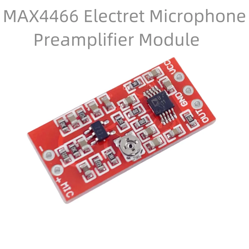 1Pcs MAX4466 Electret Microphone Preamplifier Module with SSM2167 Voice Compression Amp Sound Amplifier Board is in stock