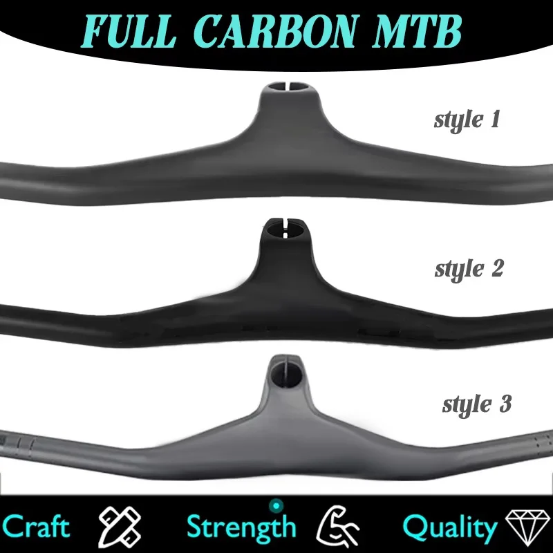 

Карбоновый руль IC SL для горного велосипеда, цельнолитой, интегрированный, 7-ми секционный ° /-17 ° Угловой зажим 28,6 мм, глянцевый или матовый